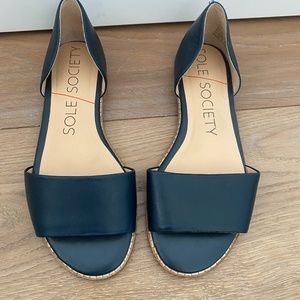 Sole Society Navy Flat